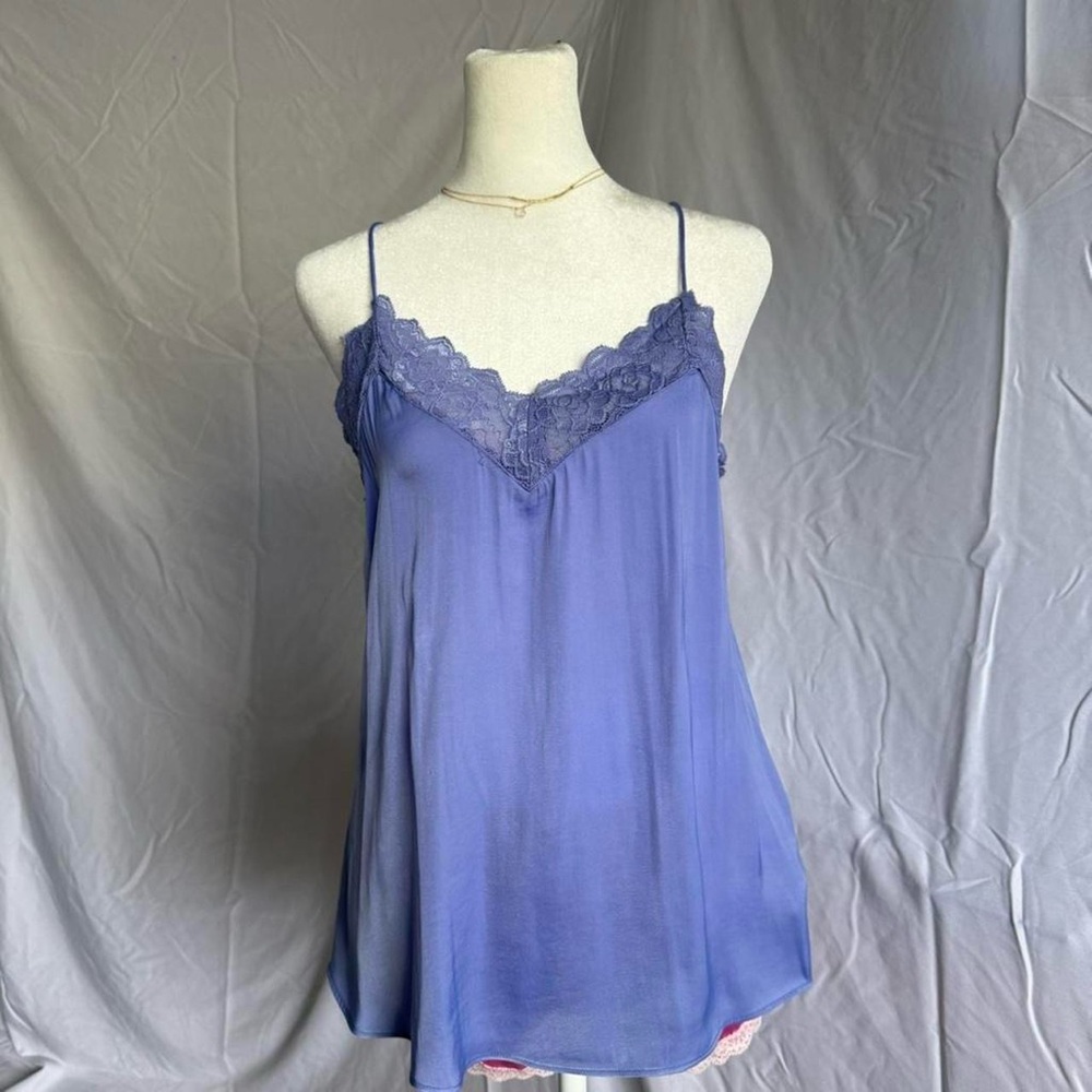 purple lace trim camisole